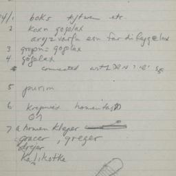 Eastern questionnaire, blue...