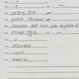 Eastern questionnaire, answ...