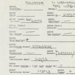 Western questionnaire, answ...