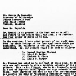 Letter from Rowena S. Hadse...