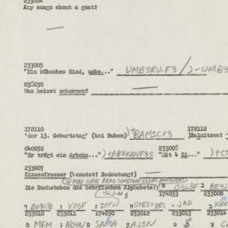 Westerm questionnaire, answ...