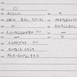 Eastern questionnaire, answ...