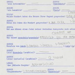 Western questionnaire, answ...