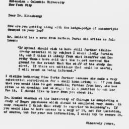Letter from Samuel A. Stouf...
