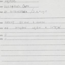 Eastern questionnaire, answ...