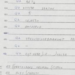 Eastern questionnaire, answ...