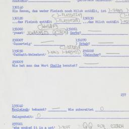 Western questionnaire, answ...