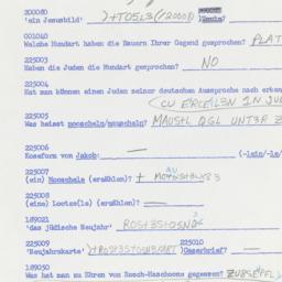 Western questionnaire, answ...
