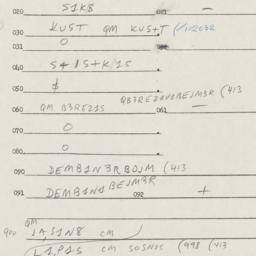 Eastern questionnaire, answ...