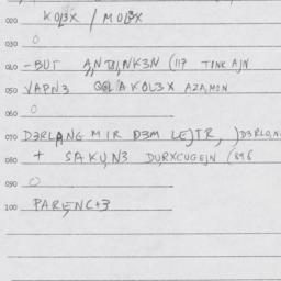 Eastern questionnaire, answ...