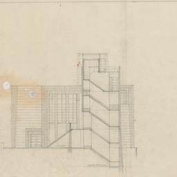 Section through stairwell