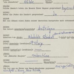 Western questionnaire, answ...