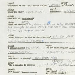 Western questionnaire, answ...
