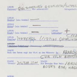 Western questionnaire, answ...