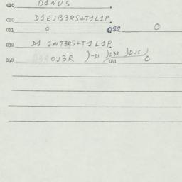 Eastern questionnaire, answ...