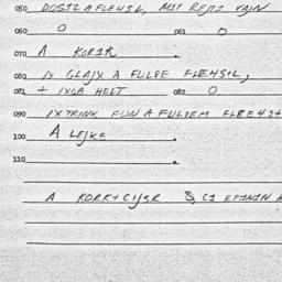 Eastern questionnaire, answ...