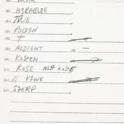 Eastern questionnaire, answ...
