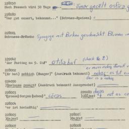 Western questionnaire, answ...