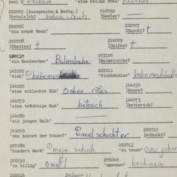 Western questionnaire, answ...