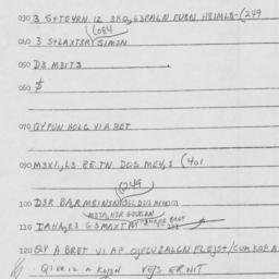 Eastern questionnaire, answ...