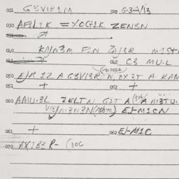 Eastern questionnaire, answ...
