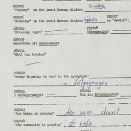 Western questionnaire, answ...