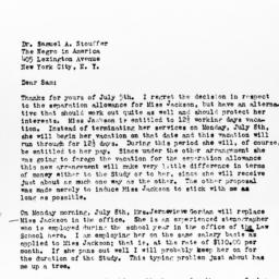 Letter from Ralph J. Bunche...