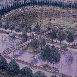 Aerial perspective drawing.