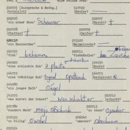 Western questionnaire, answ...