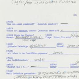 Western questionnaire, answ...