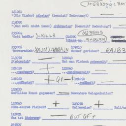Western questionnaire, answ...
