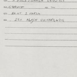 Eastern questionnaire, answ...
