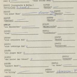 Western questionnaire, answ...