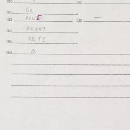 Eastern questionnaire, answ...