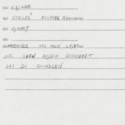 Eastern questionnaire, answ...
