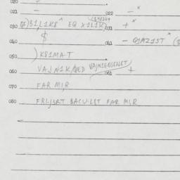 Eastern questionnaire, answ...