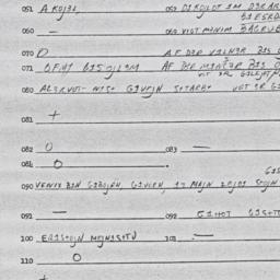 Eastern questionnaire, answ...