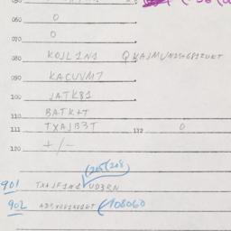 Eastern questionnaire, answ...
