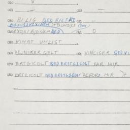 Eastern questionnaire, answ...