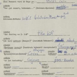 Western questionnaire, answ...