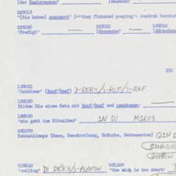 Western questionnaire, answ...