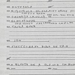 Eastern questionnaire, answ...