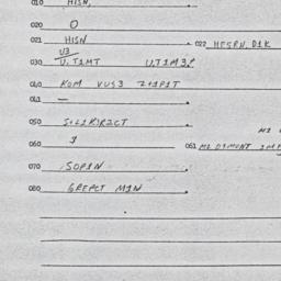 Eastern questionnaire, answ...