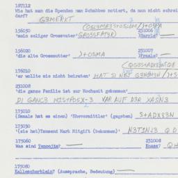 Western questionnaire, answ...