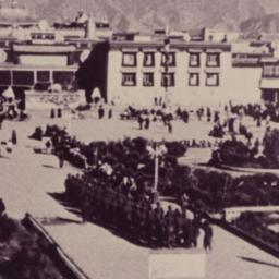 Chinese troops parading in ...