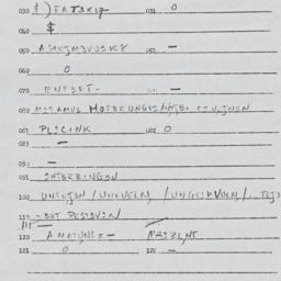 Eastern questionnaire, answ...