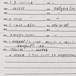 Eastern questionnaire, answ...