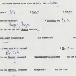 Western questionnaire, answ...
