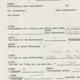 Western questionnaire, answ...