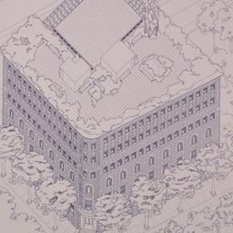 Axonometric drawing.